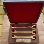Mac Tools 50TH Anniversary 24K Gold Plated Limited Edition Wrench Set 1988. Fixed Price $109.95.