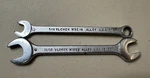 Vintage Vlchek WBE14 And W1922 Combination Open End Wrench 7/16, 11/16 19/32 Usa. Fixed Price $12.22.