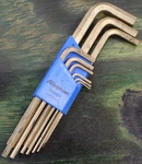 Snap On Tools L-shaped Gold Metric Hex Wrench Set Plastic Holder -9 Keys. Fixed Price $42.69.