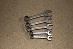 Mac Tools Cs Stubby Open Box End Sae 12 Pt Combination Wrench 5PC 7296 Z19. Fixed Price $130.00.