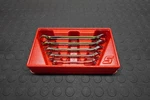 Snap-on Tools 5PC Usa Sae Double Flare Nut Point Line Wrench Set RXFS605B. Fixed Price $259.99.