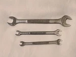 Vintage Craftsman 3PC Metric Double Open End Wrench Set -v- 44502 44503 44507. Fixed Price $21.99.
