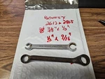 Ea Bonney Wrenches 2612(FLARE 3/8 1/2) & 2805 X9/16" Box Wrench). Fixed Price $20.00.
