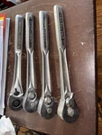 Lot Of 4 Vintage Craftsman 1/2 Quick Release Ratchets Usa. Fixed Price $59.99.