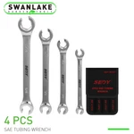 4PC Flare Nut Wrenches Fully Polished Sae Inch Brake Line Offset Head With Pouch. Fixed Price $13.99.