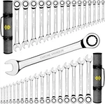 Toolguards Complete Ratcheting Wrench 33 Pieces Metric/inch Roll, Silver. Fixed Price $403.17.