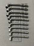 Nos Vintage Craftsman Professional 9PC Angle Socket Wrench Set Metric 34699. Fixed Price $179.99.