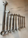 Vtg LOT/9 Craftsman 12 Pt 44707 1-1/8" Combination Wrench Set Bonney 1114H 44694. Fixed Price $69.99.
