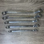 Snap-on 5 Piece 12 Point Sae Flank Drive 60 Degree Deep Offset Box Wrench. Fixed Price $250.00.
