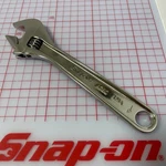 Snap-on AD8C Length Chrome Smooth Jaw Adjustable Wrench. Fixed Price $140.00.