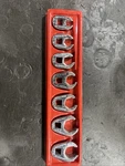 Snapon Crowfoot Wrench Drive (3/8,7/16,1/2,9/16,5/8,3/4,11/16). Fixed Price $125.00.