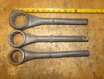 3PIECE Vintage Snap On Tubular Box Wrench XH158-1 13/16" XH164A-2" XH176-2 3/8". Fixed Price $99.99.