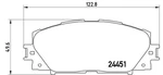 Brembo 83 106 Brake Pad Set, Disc For Daihatsu, Great Wall, Haval, Lexus, To. Fixed Price $49.21.