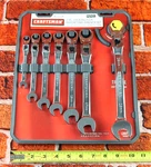 Craftsman 7 Piece Locking Metric Flex Ratcheting Wrench Set 42401. Fixed Price $199.95.