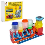 4-CYLINDER Working Engine Model Stem Kit For Kids Ages 5.31" X 2.76" 2.95". Fixed Price $22.34.