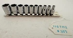 Snap On Tools 110TMY 10PC 1/4 Dr 6 Point Shallow Socket Set #357. Fixed Price $99.99.