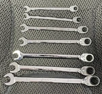 Snap-on 7 Pc Sae 3/8" To 3/4" Ratcheting Reversible Wrench Set- Brand New.. Fixed Price $385.00.
