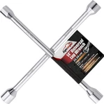 Epauto 14" Heavy Duty Universal Lug Wrench, 4-WAY Cross Inch, Chrome. Fixed Price $36.22.