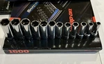 Snap On 3/8" Drive 6-POINT Deep 12-PIECE Metric Socket Set 8-19MM 212SFSMY. Fixed Price $195.00.