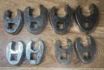 Evercraft Chrome 3/8 Drive Crowfoot Flare But Wrench Set Metric 8PC. Fixed Price $23.95.