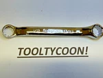 Snap-on Tools Usa New 1/2" & 9/16 Sae 10 Offset Short Chrome Box Wrench XS1618A. Fixed Price $36.95.
