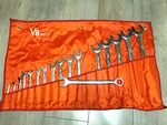 V8 Tools 17PC Sae Long Pattern Full Polish Combination Wrench Set W/ Pouch #9017. Fixed Price $148.79.
