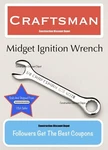 Craftsman 3/8" In. Midget Ignition Combination Wrench 42328. Fixed Price $7.96.