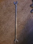 Vintage 1938 Cornwell Tools EW51 5/8" X 11/16" Open End Brake Wrench Long Usa. Fixed Price $30.00.