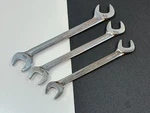 Snap-on Tools Usa 3PC Sae 4-WAY Open-end Angle Wrench Set, VS20 VS18 VS16B. Fixed Price $64.59.