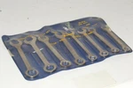 Vintage Wards Combination Wrench Set #M-8B, 8-PIECE Pouch. Fixed Price $19.99.