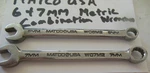 Matco Tools Usa 7MM Metric Combination Chrome Wrench 12PT Point WC6 M2. Fixed Price $16.14.