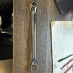 Snap-on Tools 1-1/6" 1-1/4" 12 Pt Shallow Offset Box End Wrench XB3440A Usa. Fixed Price $120.90.