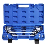 8 Mm To 19 Flex-head Extra Long Ratcheting Wrenches Double Box End Set. Fixed Price $55.58.