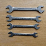 4 X Vintage German Carl Schlieper Double Open Ended Spanners. Fixed Price $18.61.
