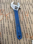 T. A. Tools Adjustable 6" Wrench Blue Handle 56706 Spain. Fixed Price $6.00.