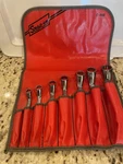 Snap On Tools Nice 7 Pc Sae Offset Double Wrench 12PT Boxed Clean. Fixed Price $259.00.