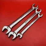 Snap On Tools 5/8" 9/16" 3/8 Sae Open End Flare Nut Wrench RXS20 RXS18 RXS12. Fixed Price $44.99.