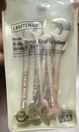 Craftsman 8-PC Metric Open Ignition Wrench Set 94308 Double Ended Chrome Usa. Fixed Price $31.49.