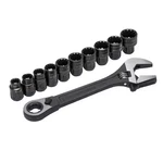 Crescent Wrench Set 11 Piece Pass Thru Adjustable Ratchet Sae Metric Tool Kit. Fixed Price $45.41.