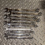 Snap-on Tools OEXM710B 10MM 19MM Chrome Metric Combination Wrench Set 12PT. Fixed Price $214.99.