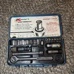 Vtg K-mart 21PC Socket Wrench Set Complete Metric 3/8 & 1/4 Read Description. Fixed Price $42.99.