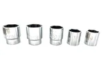 Partial Set Proto Professional S.a.e. 1/2 Drive Shallow Well 6PT Sockets (5). Fixed Price $50.00.
