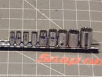 Snap On 9PC Sae 1/4 3/8 Drive Shallow Spline Socket Set 7/32" 5/8" 12PT 209TFES. Fixed Price $353.39.