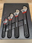 New Matco Tools 4PC Adjustable Wrench Set 6" 8" 10" 12" Excellent. Fixed Price $184.00.