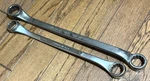 Vtg Craftsman & Cv Double Box End Large Sae 12 Pt Offset Wrench Lot. Fixed Price $25.00.