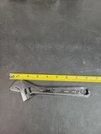 Snap-on Tools Usa New Style Length Chrome Smooth Jaw Adjustable Wrench AD8C. Fixed Price $128.00.