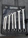 Sears Craftsman Usa Nos 7PC Wrench Set Sae Pouch Combination 12PT 11/32 -3/4. Fixed Price $49.00.