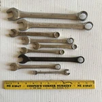 Lot Of 9 Husky Wrenches Standard Various Sizes Forged In U.s.a. Drop Steel Vgc. Fixed Price $20.00.