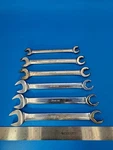 Snap-on Tools Open End Line Wrench Set " Rxs Series 6 Pieces Usa T-7-11. Fixed Price $94.74.