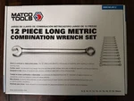 Matco 12PC Long 12-POINT Metric Combination Wrench Set 8MM-19MM SMCWLM12. Fixed Price $191.85.